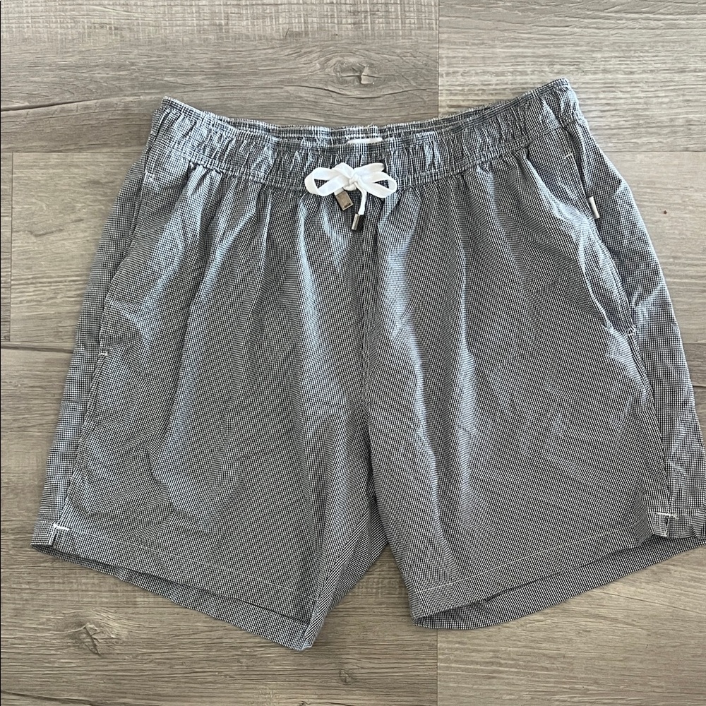 Onia Charcoal Shorts with White Drawstring. Worn once, like new!